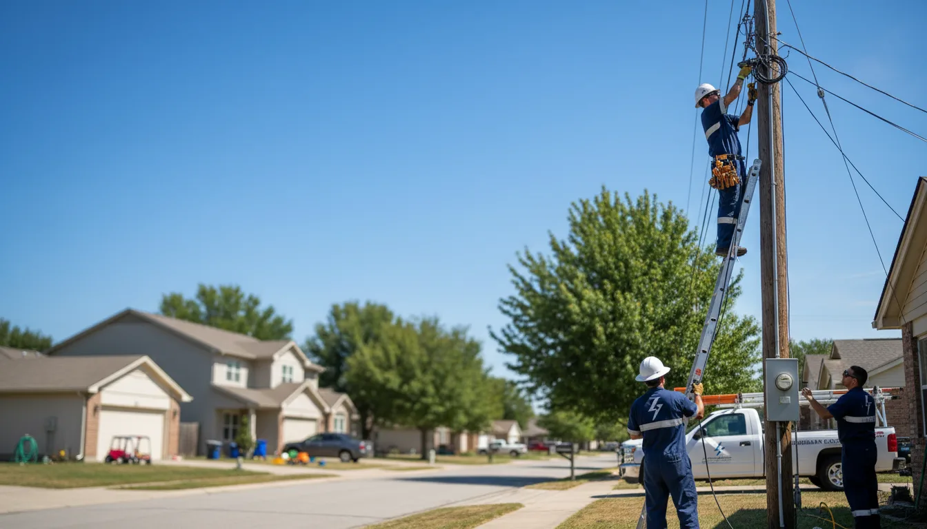 Residential electrician providing installation services in Morning View, KY